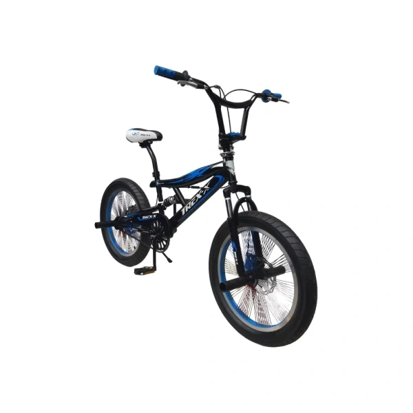 BMX TREXX doble suspensión color Azul