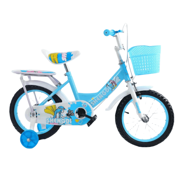 Bicicleta aro 16 para niña celeste