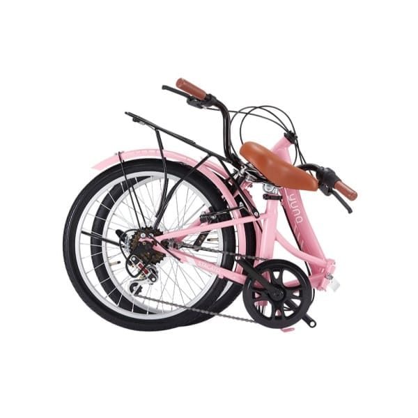 Bicicleta Plegable Aro 20 Rosado - Imagen 2