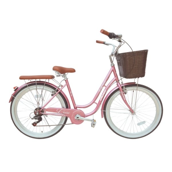 Bicicleta aro 26 de paseo Cross rosado