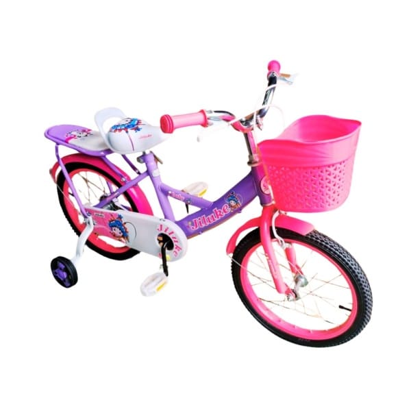 Bicicleta aro 16 para niña lila/fucsia