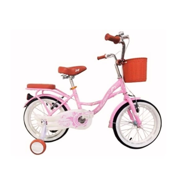 Bicicleta aro 16 para niña Pawsoon rosado