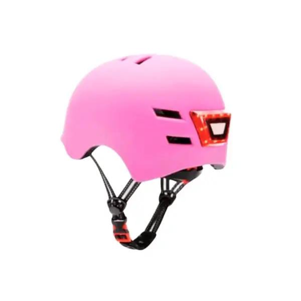 Casco Urbano con luz Cross fucsia - Imagen 2