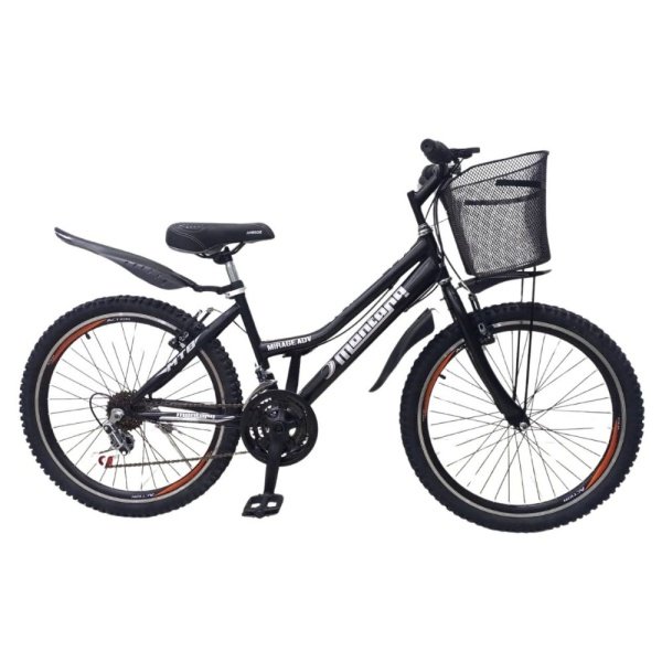 Bicicleta Montañera aro 24 con canasta