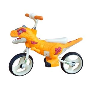Bicicleta de Equilibrio Dino Naranja