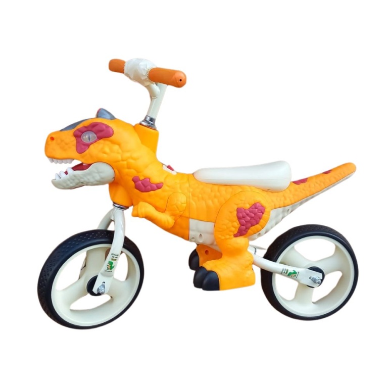 Bicicleta de Equilibrio Dino Naranja