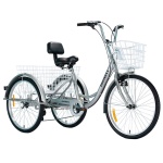 triciclo para adulto aro 24 gris