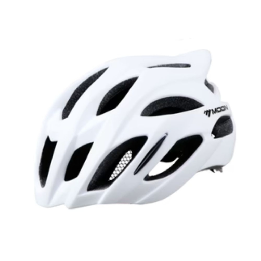casco ciclista moon blanco
