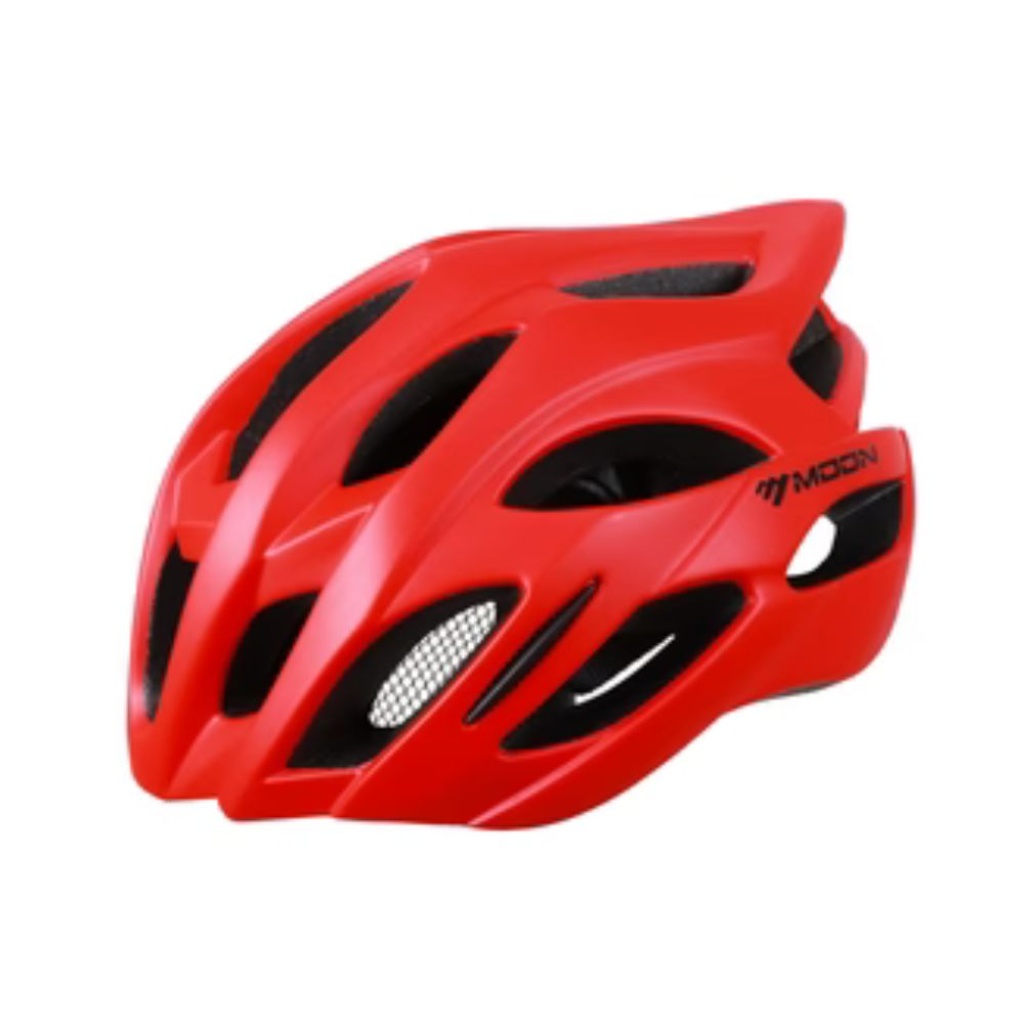 casco para ciclista moon rojo