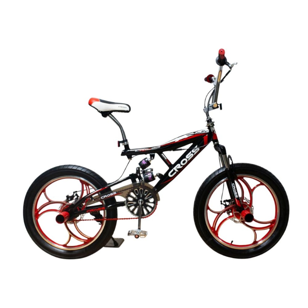 bmx triple suspension rojo