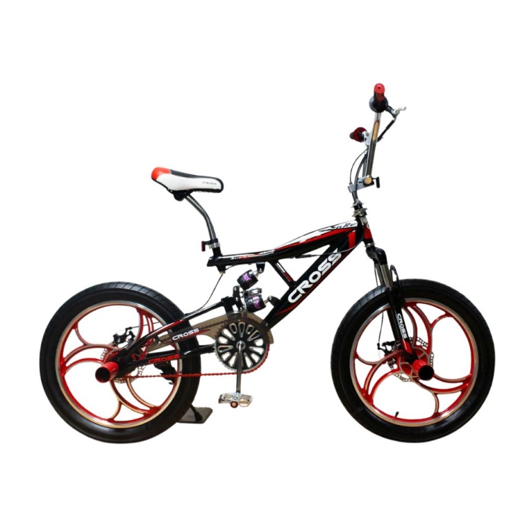 bmx triple suspension rojo